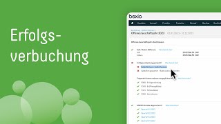 Erfolgsverbuchung mit bexio I bexioSupport [upl. by Brookes470]