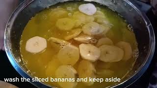 homemade banana chips recipe  dried kerala banana wafers kele ke chips [upl. by Constancia]