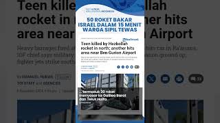 Iron Dome Jebol 150 Roket Hizbullah Kiamatkan Israel 24 Jam Warga Sipil Tewas Tertancap Roket [upl. by Aehsal]