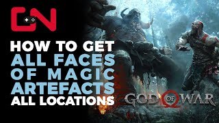 God of War Faces of Magic Artefacts Locations amp Where to find them [upl. by Aiuqes]