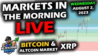 MARKETS in the MORNING 822023 Bitcoin Recovery XRP Floor Stocks Fall as US Credit Downgrade [upl. by Akemhs247]