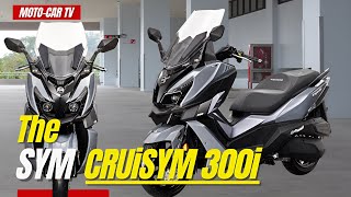 SYM Cruisym 300i  MOTOCAR TV [upl. by Finley]