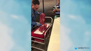 Grasselli KSL Horizontal Slicer Demo Slice Machine for Meat [upl. by Atsirhcal]