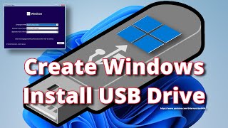 Create Windows Install USB Drive [upl. by Pike267]