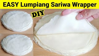 LUMPIANG SARIWA WRAPPER  How to Make Fresh Lumpia Wrapper  DIY FRESH LUMPIA WRAPPER [upl. by Rolyak88]