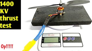 1400 kv brushless motor thrust test with 1045 propeller  Motor thrust unexpected [upl. by Atteloc]