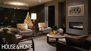 Interior Design  A Luxurious Condo With Dark amp Cozy Christmas Decor [upl. by Bocock]