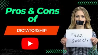 Pros and Cons of Dictatorship  Explained  English Subtitles  Benefits  Advantages Disadvantages [upl. by Lodhia]