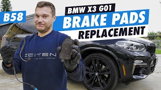 DIY BMW X3 G01 M40i Rear brake pads replacement B58 [upl. by Fenella]