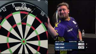 WHAT A GAME Chris Dobey vs Luke Littler  Players Championship 25 2024 🎯 [upl. by Cappella]