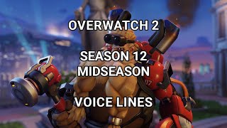 Overwatch 2 Season 12 Midseason Voice Lines World of Warcraft Collab New Frontiers OW2 [upl. by Nitsed]