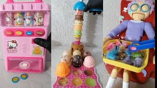 Lets Play Granny Greedy Ice Cream Tower Mini Cute Vending Machine Trending Viral Game Toys [upl. by Bronny489]