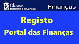 Registo no Portal das Finanças [upl. by Dougherty]