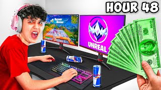 I Paid My Little Brother To Play UNREAL Rank For 50 Hours Fortnite Ranked [upl. by Culbert]