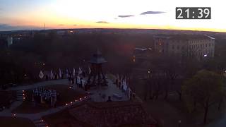 Timelapse från Gunillaklockan – Sista april  Walpurgis Eve in Uppsala [upl. by Anelaj]