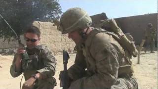 COMBAT FOOTAGE Marines in firefight beat Taliban ambush with 60mm Mortar Fire [upl. by Riggall]