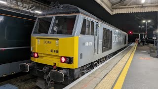 Trains at Exeter St Davids including 60029 [upl. by Ennaed]