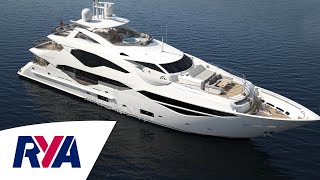 Sunseeker 131 Luxury Super TriDeck Yacht Boat Tour  London Boat Show 2016 [upl. by Vasti]