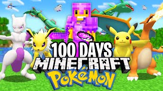 I Survived 100 Days in Minecraft PIXELMON [upl. by Dnalwor]