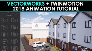 Vectorworks amp Twinmotion 2018 Animation Tutorial [upl. by Annavaig]