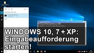 Eingabeaufforderung öffnen Tipp für Windows 10 7 und XP [upl. by Dustie747]