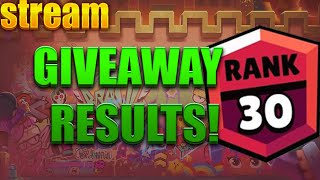 GIVEAWAY RESULTS Brawl stars [upl. by Emia]