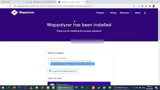 تثبيت إضافة كروم Wappalyzer  لمعرفة التقنيات المستخدمة في بناء المواقع [upl. by Anaya380]
