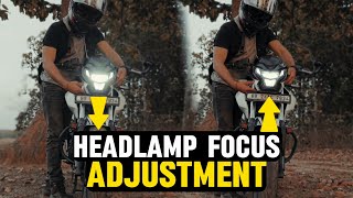 JUST ONE BOLT 🔩 amp ADJUST HEADLIGHT FOCUS  AJR7  Moto mystique [upl. by Grindle]