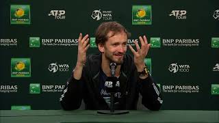 Daniil Medvedev Post Match Press Conference Following 4th Round Win 2023 BNP Paribas Open [upl. by Niggem]