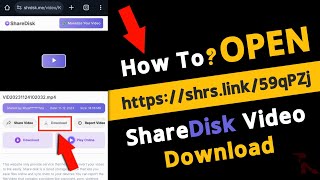 How To Open Shareus Link After New Update 2024  Shrslink को Open कैसे करें  Techno Krrish [upl. by Eedrahs]