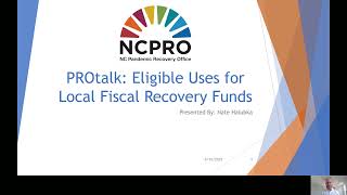 PROtalk Eligible Uses for Local Fiscal Recovery Funds [upl. by Verdi]