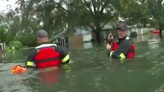 Bodycam video shows flood rescues in DeLand [upl. by Idnerb]