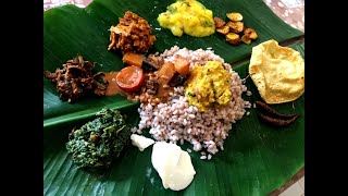 Full Vegetarian Meal On Banana Leaf Recipe In Sri Lankan Style [upl. by Animehliw]