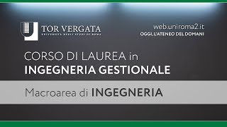 Corso di Laurea in Ingegneria Gestionale 2020 [upl. by Aniale626]