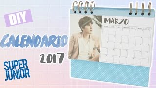 DIY KPOP  CREA TU PROPIO CALENDARIO DE TU GRUPO FAVORITO SUPER JUNIOR BIG BANG EXO Y MÁS [upl. by Catie]