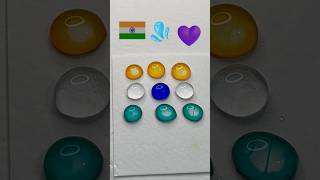 dian🇮🇳Flower🌼india flag colour mixing art satisfying youtubeshorts viralshorts colors flag [upl. by Genesia]