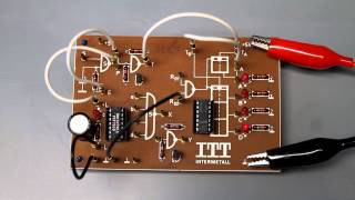 aus den 70igern Experimente mit dem TTLZähler 7493 ein 4bit Binärzähler [upl. by Ruhtra183]