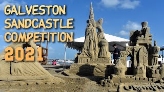 Galveston Sandcastle Competition 2021 [upl. by Anelhtac]