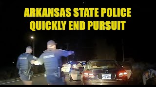 NLRPD Request assistance with pursuit  Arkansas State Police quickly end chase on Lexus [upl. by Trahurn]