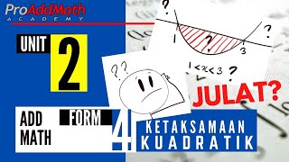 Julat dalam Ketaksamaan Kuadratik  ProAddMath Academy [upl. by Stephine]