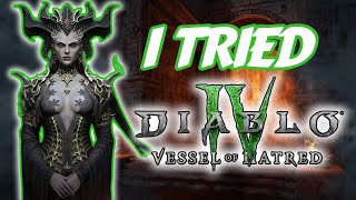 Im a Pro BUILD MAKER and I Tried Diablo 4s Vessel of Hatred [upl. by Layton18]