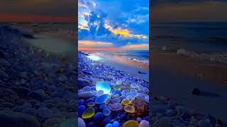 Ocean stones sky stock video [upl. by Wilinski]