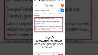 PTT Yardım Sorgulama e devlet sosyal yardım [upl. by Reerg]