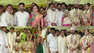 Telangana Health Minister Damodar Rajanarasimha Daughter Marriage  CM￼ Revanth Reddy Entry  KTR [upl. by Leahcimnhoj64]