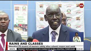 Education PS assures of learners safety when schools reopen next week [upl. by Mack207]