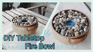 🔥DIY Tabletop Fire Bowl or Fire Pot  Outdoor DIY and Decor Challenge [upl. by Hamas]