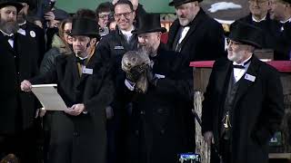 Groundhog Day 2024 Punxsutawney Phil makes prediction for early spring [upl. by Rooney]