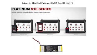 Battery Replacement for ThinkCar ThinkTool Platinum S10 S10 Pro S10 CAN FD Scanner [upl. by Carn]