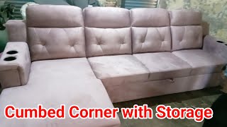 Sofa combed Corner Recliner with storage box New Sofa design furniture [upl. by Jagir]