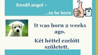 Kezdő angol  To be born  OpenWingsEnglish ingyen leckék [upl. by Ednil]